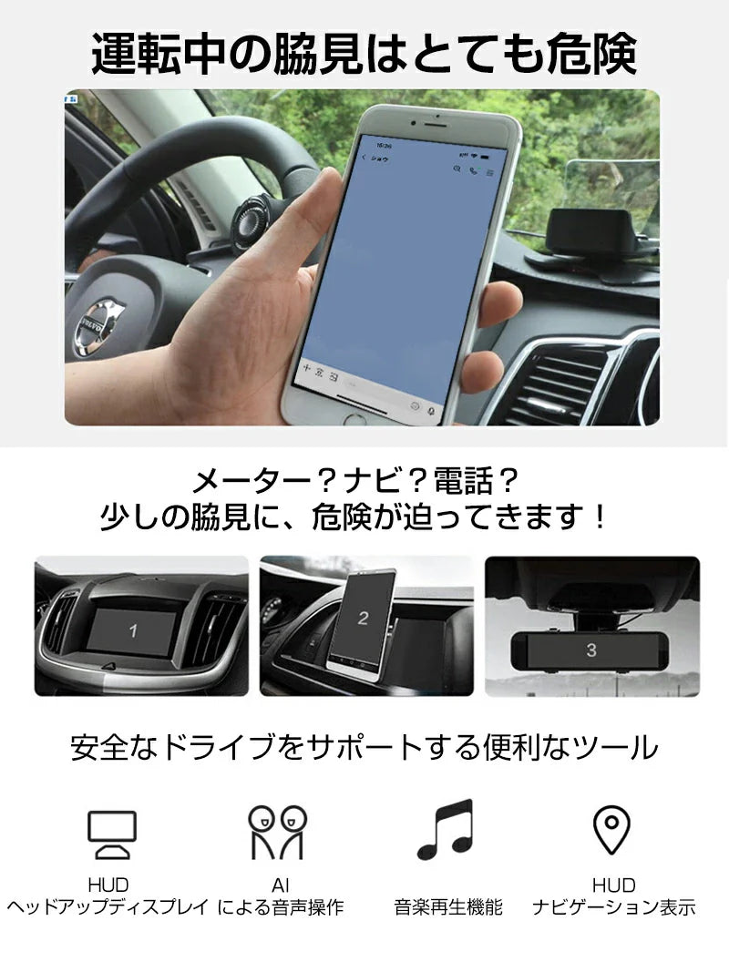 スマートHUDカープロジェクター